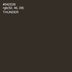 #342E26 - Thunder Color Image