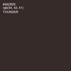 #362B29 - Thunder Color Image