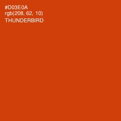 #D03E0A - Thunderbird Color Image