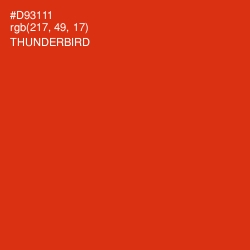 #D93111 - Thunderbird Color Image