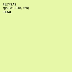 #E7F9A9 - Tidal Color Image