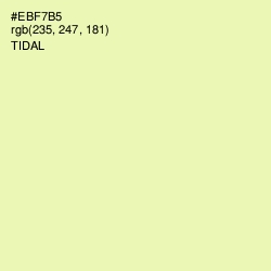 #EBF7B5 - Tidal Color Image