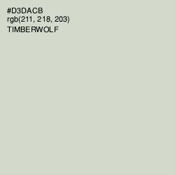 #D3DACB - Timberwolf Color Image