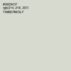 #D6DACF - Timberwolf Color Image