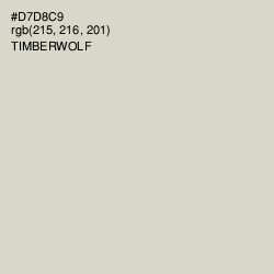 #D7D8C9 - Timberwolf Color Image