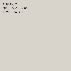 #D8D4CC - Timberwolf Color Image