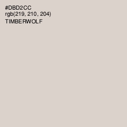 #DBD2CC - Timberwolf Color Image