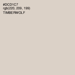 #DCD1C7 - Timberwolf Color Image
