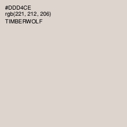 #DDD4CE - Timberwolf Color Image