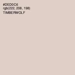 #DED0C6 - Timberwolf Color Image