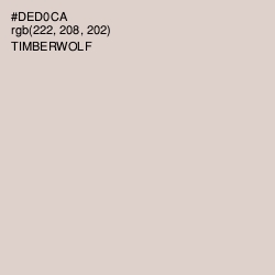 #DED0CA - Timberwolf Color Image