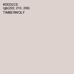 #DED2CE - Timberwolf Color Image