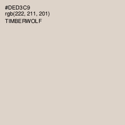 #DED3C9 - Timberwolf Color Image