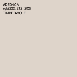 #DED4CA - Timberwolf Color Image