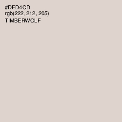 #DED4CD - Timberwolf Color Image