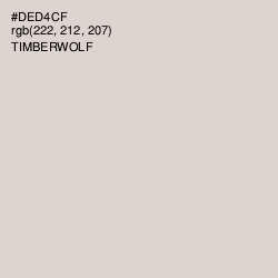 #DED4CF - Timberwolf Color Image
