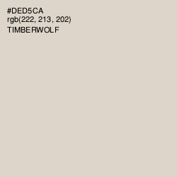 #DED5CA - Timberwolf Color Image