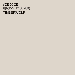 #DED5CB - Timberwolf Color Image