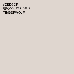 #DED6CF - Timberwolf Color Image