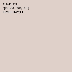 #DFD1C9 - Timberwolf Color Image