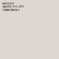 #DFD7CF - Timberwolf Color Image