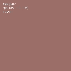 #9B6E67 - Toast Color Image