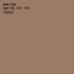 #9B7A66 - Toast Color Image