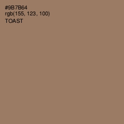 #9B7B64 - Toast Color Image