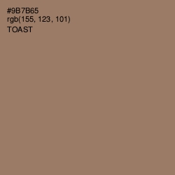 #9B7B65 - Toast Color Image