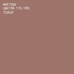 #9E7369 - Toast Color Image
