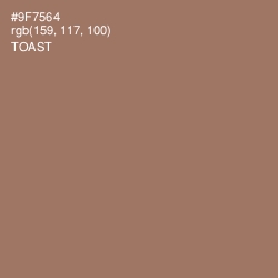 #9F7564 - Toast Color Image