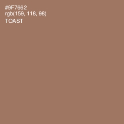 #9F7662 - Toast Color Image