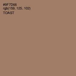 #9F7D66 - Toast Color Image