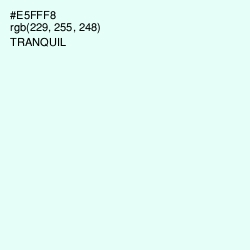#E5FFF8 - Tranquil Color Image