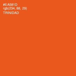 #EA581D - Trinidad Color Image