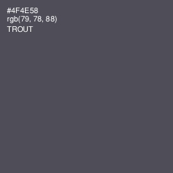 #4F4E58 - Trout Color Image
