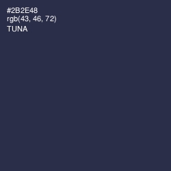 #2B2E48 - Tuna Color Image