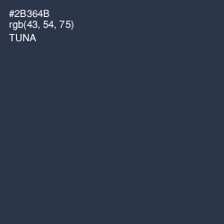#2B364B - Tuna Color Image