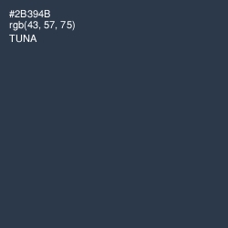 #2B394B - Tuna Color Image