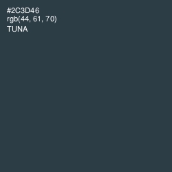 #2C3D46 - Tuna Color Image