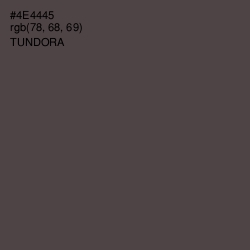 #4E4445 - Tundora Color Image