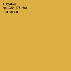 #DCAF42 - Turmeric Color Image