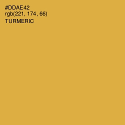 #DDAE42 - Turmeric Color Image