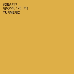 #DEAF47 - Turmeric Color Image