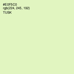 #E0F5C0 - Tusk Color Image