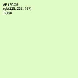 #E1FCC5 - Tusk Color Image