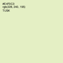 #E4F0C3 - Tusk Color Image