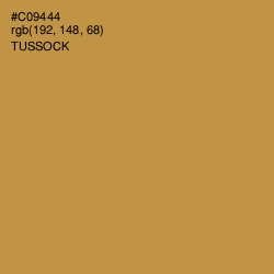 #C09444 - Tussock Color Image