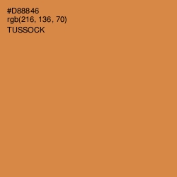 #D88846 - Tussock Color Image