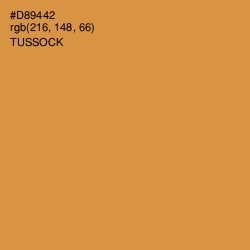 #D89442 - Tussock Color Image